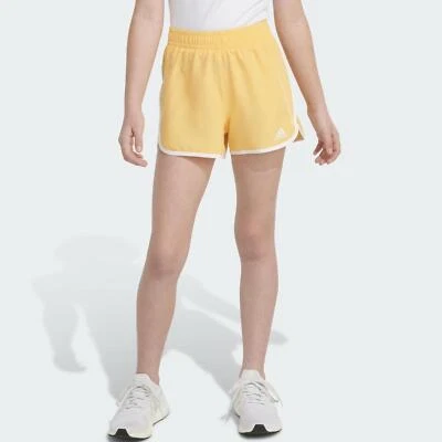 Adidas Elastic Waistband Woven Retro Short SPARK YELLOW Girl's XL