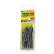 Zenith 8G x 50mm Tufcote® Countersunk Rib Head Treated Pine Screws - 20 Pack