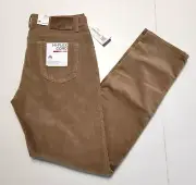 $198 New BRAX Casual Cord Pants Chuck 36x34 Brown Regular Fit HI-FLEX CORUROY
