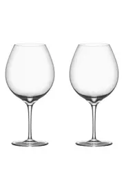 Orrefors Premier Set of 2 Pinot Noir Glasses