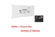 VoltX 12V 100Ah Blade Lithium Battery + Switch Panel ON-OFF Control Box (Connect 17 Devices)