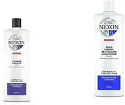 NIOXIN System 6 Duo Pack, Cleanser Shampoo + Scalp Therapy Revitalising Conditioner (1L + 1L), For Chemically Treated Hair with Progressed Thinning