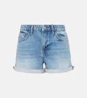 [Frame] Frame Le Grand Garçon high-rise denim shorts 32 blue