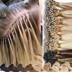 1G THICK Nano Ring Tip Hair Extensions 100% Russian Human Hair Micro Loop Beads