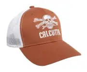 Calcutta Embroidered Fishing Cap Hat Orange Mesh Back
