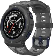 Amazfit Active Edge Smart Watch with Stylish Rugged Sport & Fitness Design, GPS, Outdoor, Workouts & Exercise, 16 Use time, 10 ATM Water Resistant (Midnight Pulse)
