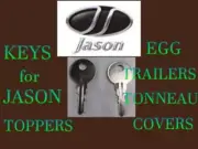 JASON 209R SET OF 2 KEYS FOR TOPPER EGG TRAILER TONNEAU COVER FREE SHIPPING