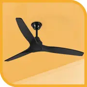 Krear 52'' DC Ceiling Fan Wooden Blades Fans with Remote Control Timer Without Light For Living Room
