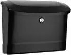 Architectural Mailboxes Princeton Steel, Locking, Wall Mount Mailbox, Black