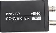 BNC to HDMI Converter Adapter Supports 1080P HD Output with Audio, Metal Housing Signal Converter for CCTV Camera DVR Monitor TV Display Projector System