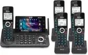 AT&T 5-Headset DECT 6.0 Cordless Home Phone with Large Display, Big Buttons -NEW