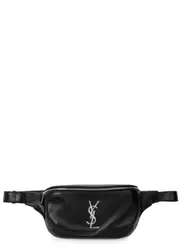 Saint Laurent Marsupio Logo Leather Belt bag - Black One Size