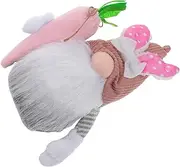 Milisten Easter Gnome Doll Charming Bunny Figurine for Holiday Decor Cute Plush Rabbit for Home Office Car Creates Festive Ambiance Present for Friends and Family