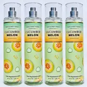 4 Bath & Body Works CUCUMBER MELON Fragrance Mist Body Spray 8 oz