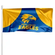AFL West Coast Eagles Pole Flag LARGE 1800x900mm Licensed (Pole not included)