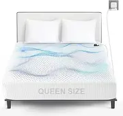 Grounding Mat with Grounding Connection Cable King Size, All-Inclusive Grounding Mats DE, Magnetic Field Mat with 10% Silver Fibre & 90%, Conductive Grounding Mat for Better Sleep (Queen 99 x 203 x 30