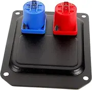 Audio Speaker Double Holes Panel Mount Connector Durable Socket for Professional Audio Equipment Compatible with Microphones Amplifiers and Mixer Systems for Concerts and Public
