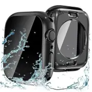 Privacy Waterproof Case Compatible for Apple Watch Screen Protector 46mm 42mm
