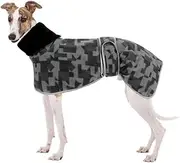 Greyhound Cosy Fleece Jumper - Winter Coat for Whippet, Lurcher, Salukis - Dog Jacket With Warm Fleece Lining