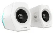 Edifier G2000 Gaming 2.0 Speakers System - Bluetooth V4.2/ USB Sound Card/ AUX Input/RGB 12 Light Effects/ 16W RMS Power White G2000-WHITE