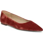 Sam Edelman Womens Wanda Orange Suede Flats Shoes 7 Medium (B,M) BHFO 4922