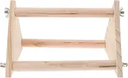 POPETPOP Chicken Perch Chicken Roost Bar Toy Chicks Chicken Wood Stand Chick Stand Trainning Perch Chicken Roost bar for Chicks Chicken Swing Chicken Toy for Hens