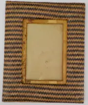 HAND MADE PICTURE FRAME FOR 4X6 PHOTOS HAWAII NATURAL LEAF & RECYCLED PAPER NWOT
