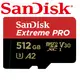 SanDisk ExtremePRO microSDXC A2 512G記憶卡