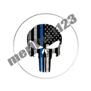 Punisher Marvel Thin Blue Line Thinblueline Ball Marker + HAT CLIP