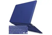 MacBook Air 13 Inch Case 2022 2021 2020 2019 2018, A1932, A2179,A2337 Shell Case Keyboard Cover Blue