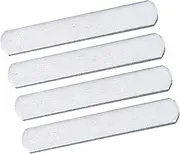 Alasum 4 Pcs Rust Stainless Steel Weighted Leg Strap Plates Each Rounded Design for Safe Fitness Training Compatible with Weighted Vests and Arm Straps Silver