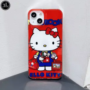 可愛 卡通 凱蒂貓 hello kitty 矽膠軟殼 適用於iPhone14 Pro max i12 i13pro手機殼