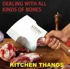 Meat cleaver for Bone Cutting, Super Massive Heavy Duty Axe Shape Butcher Kit...