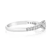 Luminesce Lab Grown 9ct White Gold 1/2 Carat Diamond Ring, Q