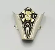 WESTERN COWBOY BOOT TIPS Pair - Skull & Bones Design Pointy