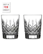 Waterford Lismore Doff 12oz Set Of 2 with $19 Credit