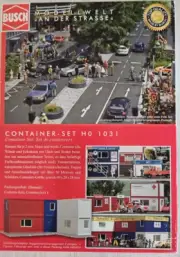 New/Unopened BUSCH HO Scale Six Containers Kit with Decals #1031-Ships from USA