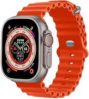 Ocean Silicone Band Compatible with Apple Watch Band 42mm 44mm 45mm 49mm Women Men,Soft Breathable Sport Replacement Straps for iWatch Series 10 9 8 7 6 5 4 3 2 1 SE Ultra 2 1