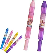 Firework Water Gun, Fireworks Style Water Spray Toys, Romantic Firework Style Water Spray Toy for Couples, High Pressure Pull-Out Sprinkler Spray Toys for Playground, Bathing, Pool (Pink+Purple)