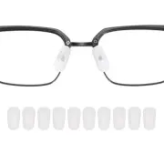 5 Pairs Eyeglass Nose Pads 3mm Slip-on Glass Nose Grips White
