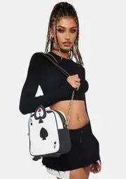 [Loungefly] Alice In Wonderland Ace Of Spades Crossbody Bag