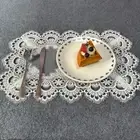 2Pcs Universal Lace Mesh Placemat Retro Dining Table Mat Kitchen