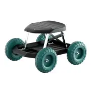 NNEDSZ Garden Cart Rolling Stool with Wheels Gardening Helper Seat Farm Yard