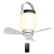 Portable LED Camping Lantern with Ceiling Fan USB Rechargeable Remote Control