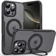 Tough On 360° Rotate Stand Phone Case With MagSafe for iPhone 16 Pro - Black