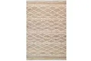 Designer Natural Jute Rug-Andes 1122-Natural/Ivory