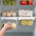 Refrigerator Drawer Stackable Organizer Transparent Storage Bin with Capacity