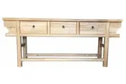 MF Chinese Antique Reproduction Dongbei 3-Drawer Hall Table