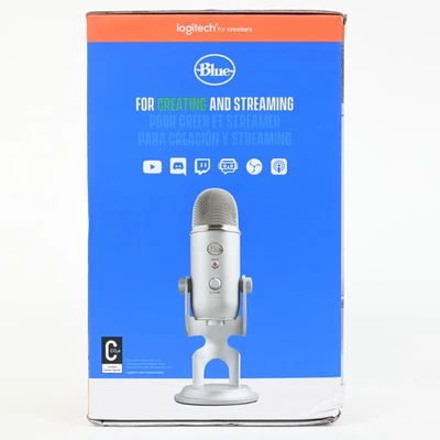Logitech Creators Blue Yeti USB Microphone - Silver