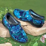 Sloggers Women's Garden Clog Slip-On Waterproof Gardening Shoes - Spring Flowers